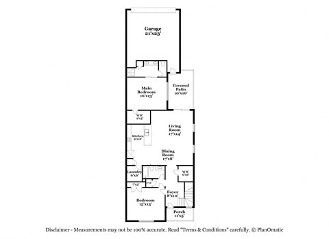 Three bedroom floorplan